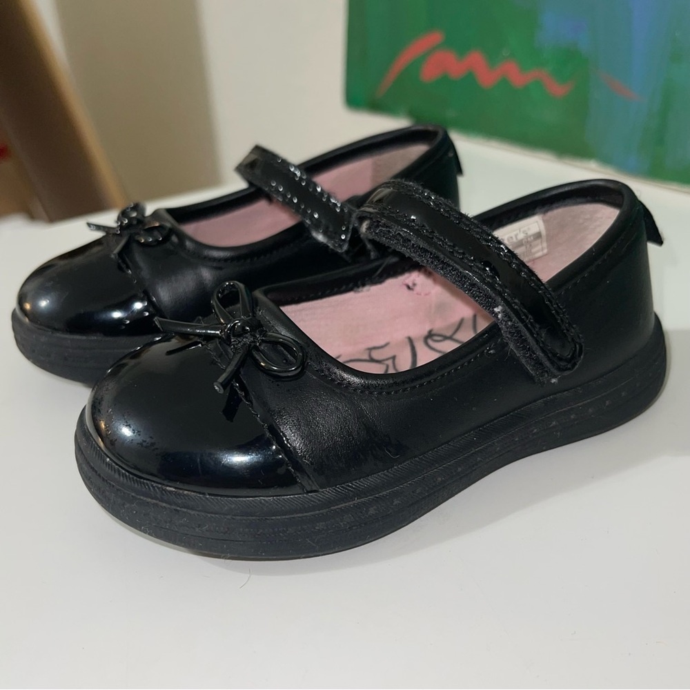 Carter's Black Dress Shoes with Bow